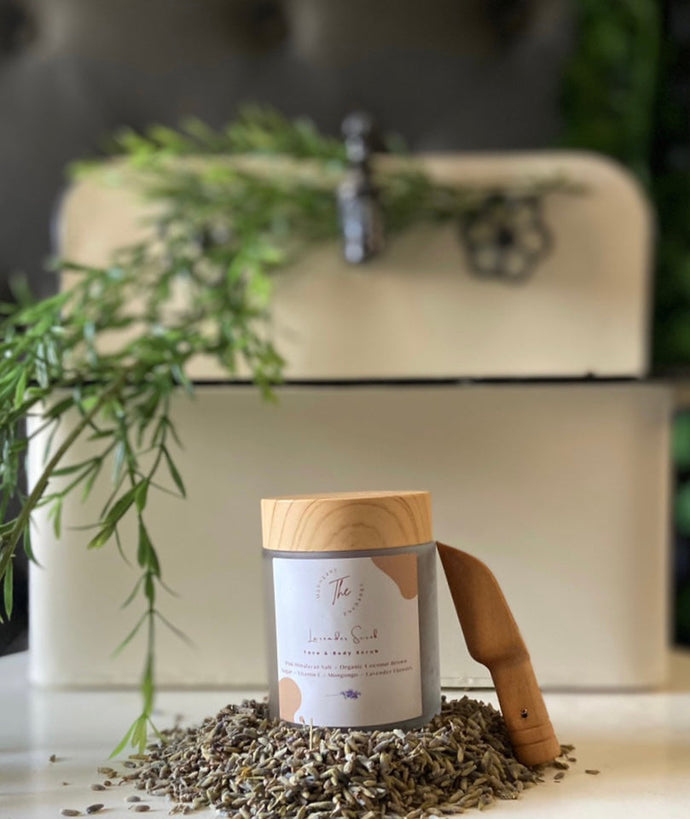 Deeply Rooted Face + Body Lavender Scrub