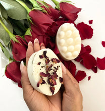 Load image into Gallery viewer, Blush Body Soap - The Mahogany Exchange rose, Farmers Markets, Goat Milk Soap, handmade, Handmade Soaps, self care, Shopsoaps, Soap
